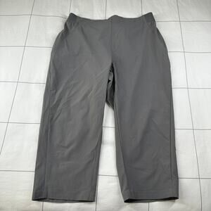 Rohan Pants Womens 10 Gray Fleet Capri Hiking Stretch Cropped Outdoor Athletic